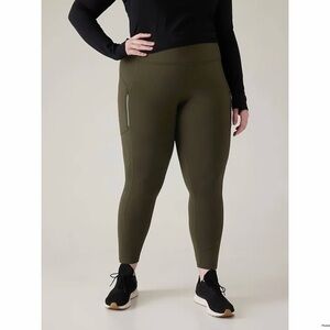 Athleta Rainier Tight Olive Green Size 2X